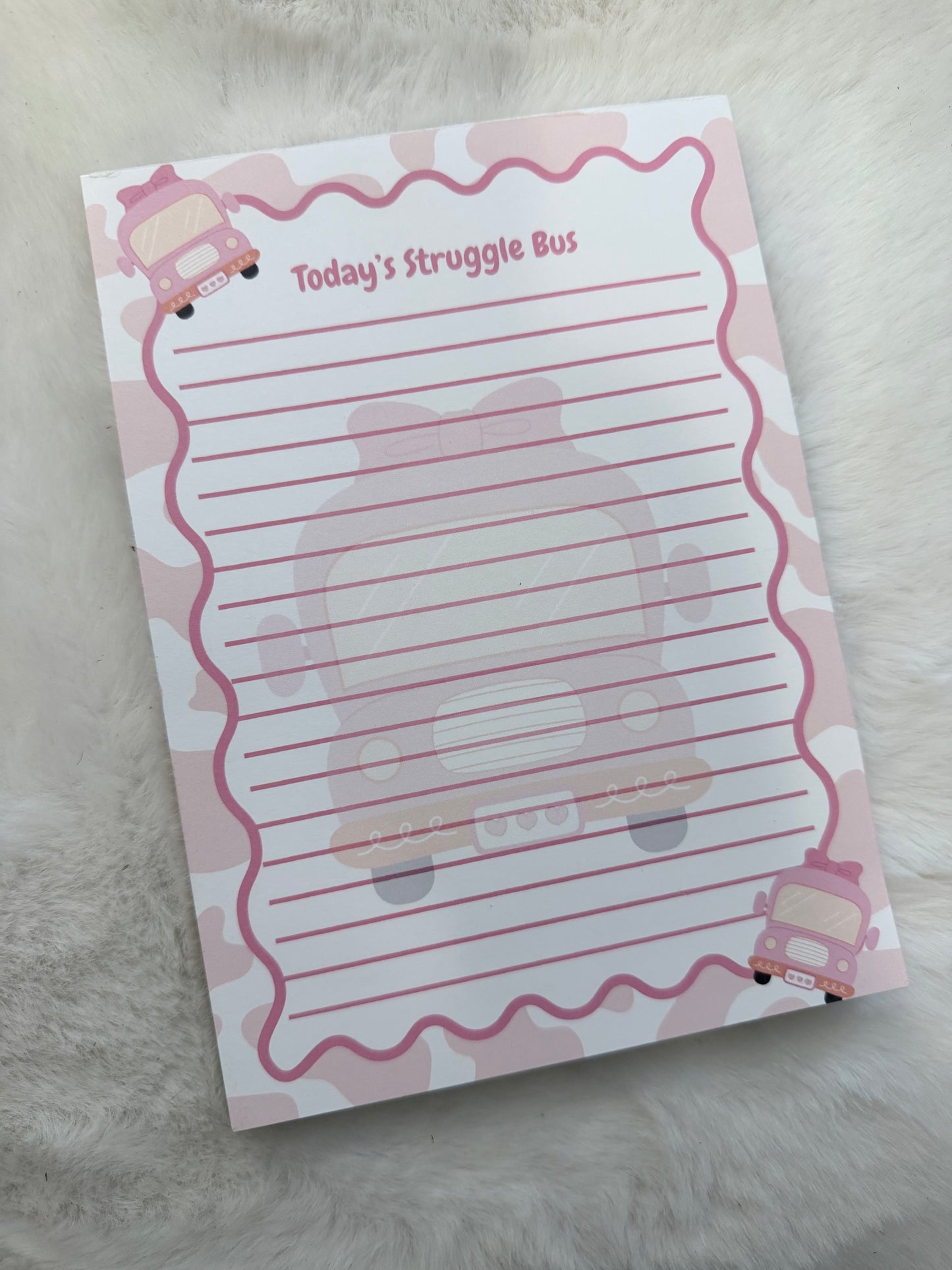 Struggle Bus Notepad