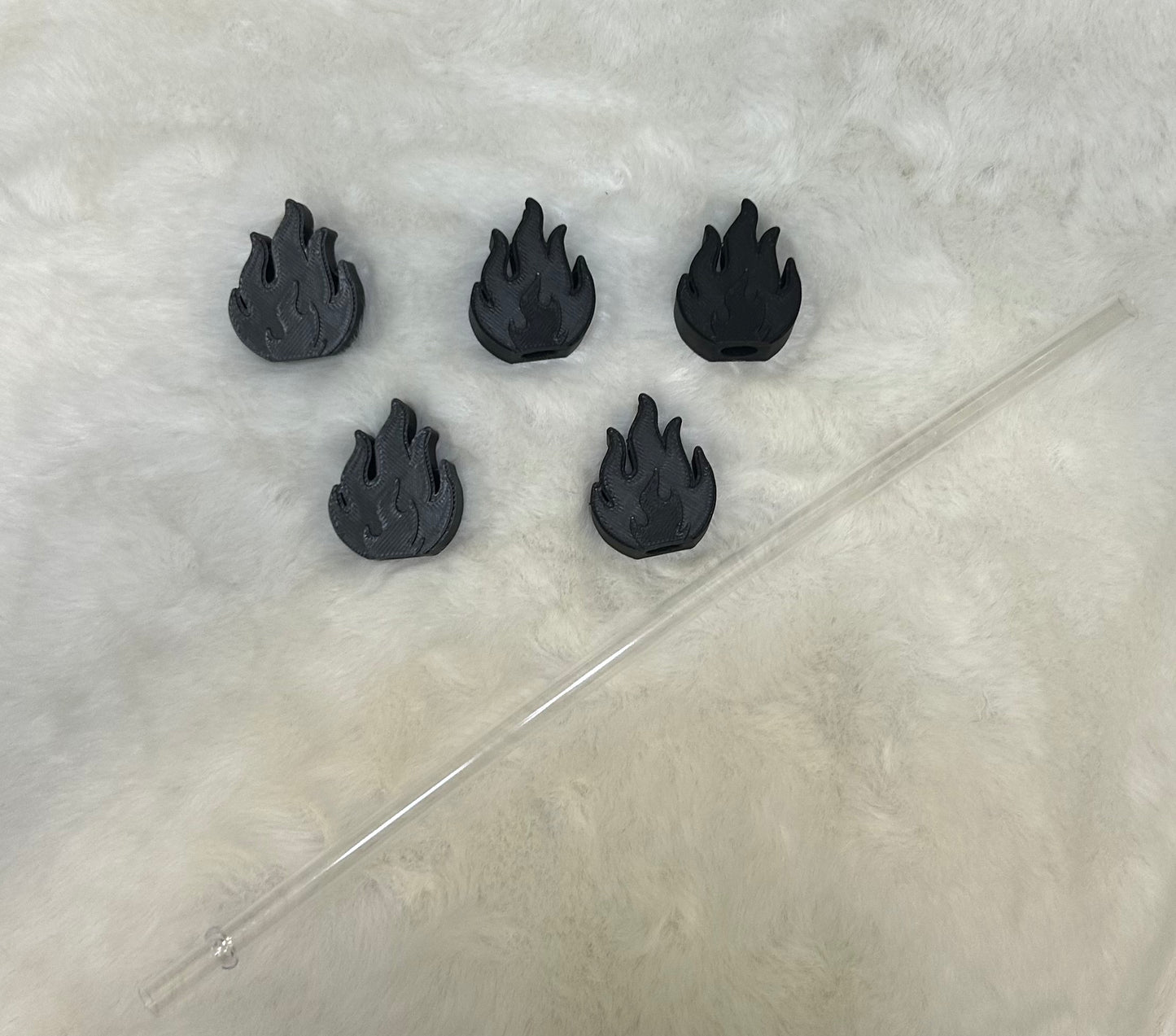 Flame Straw Topper