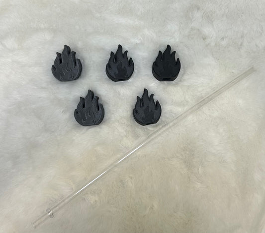 Flame Straw Topper