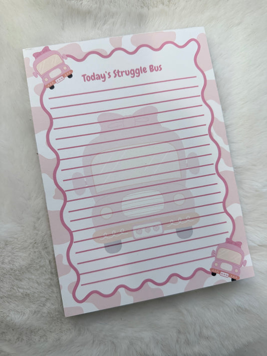 Struggle Bus Notepad