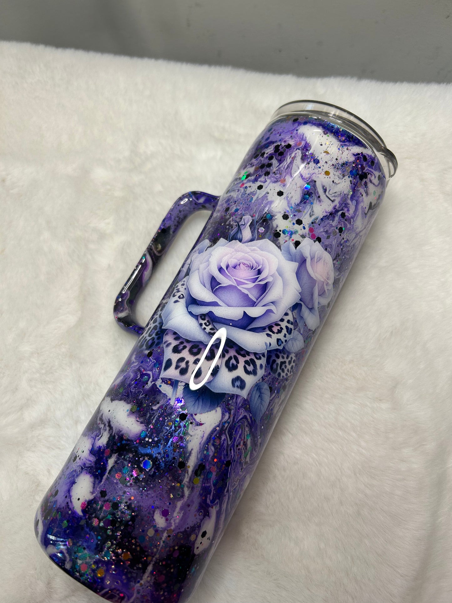 Purple Rose Tumbler